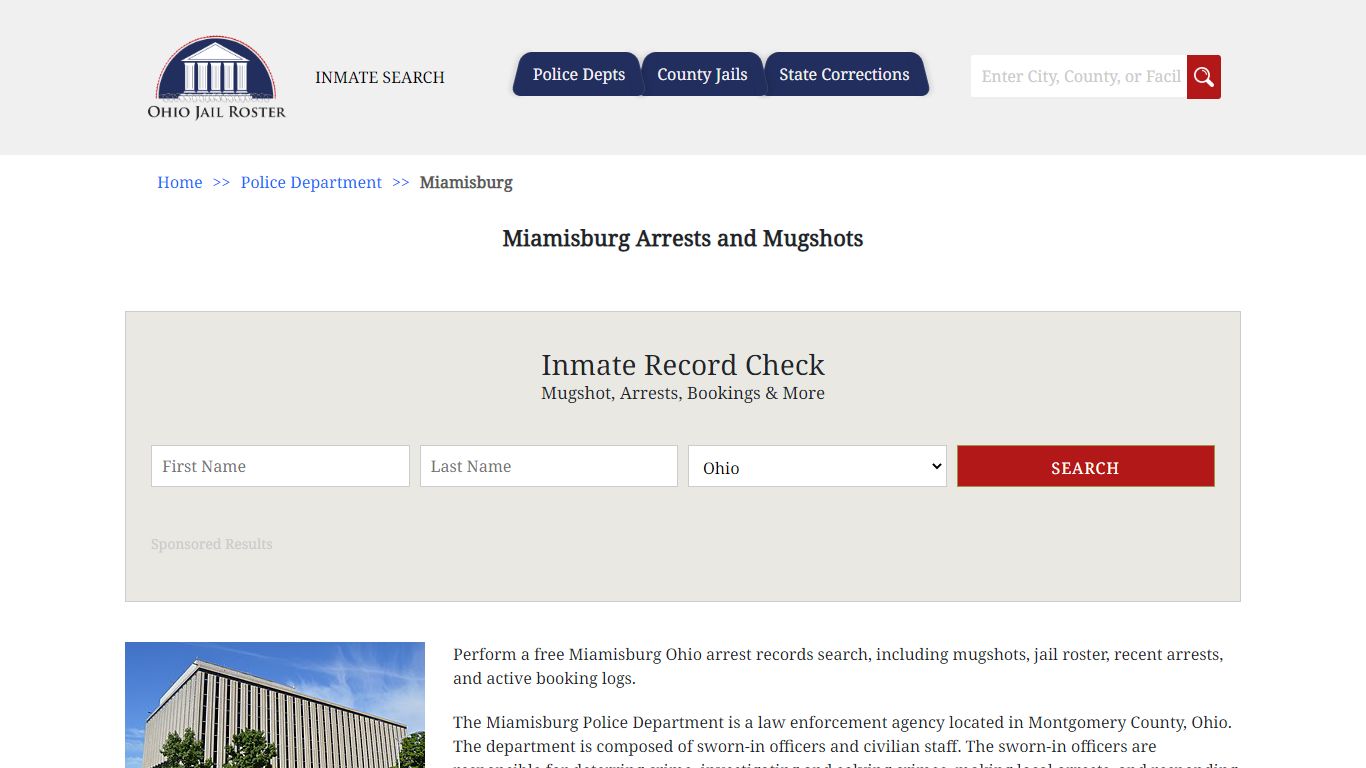 Miamisburg Arrests and Mugshots | Jail Roster Search